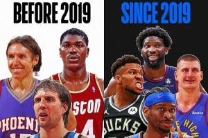 ?NBA近连续七年的MVP皆为国际球员 而此前合计仅4人次