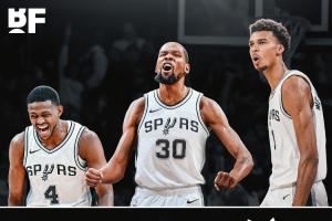 飞狐+文班+KD+卡斯尔?美记：马刺拟定瓦塞尔+巴恩斯+14签换KD