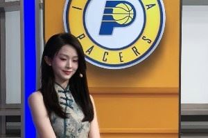 ?美女主持人辰辰晒照：步行者真是充满魔法的球队 期待下一场